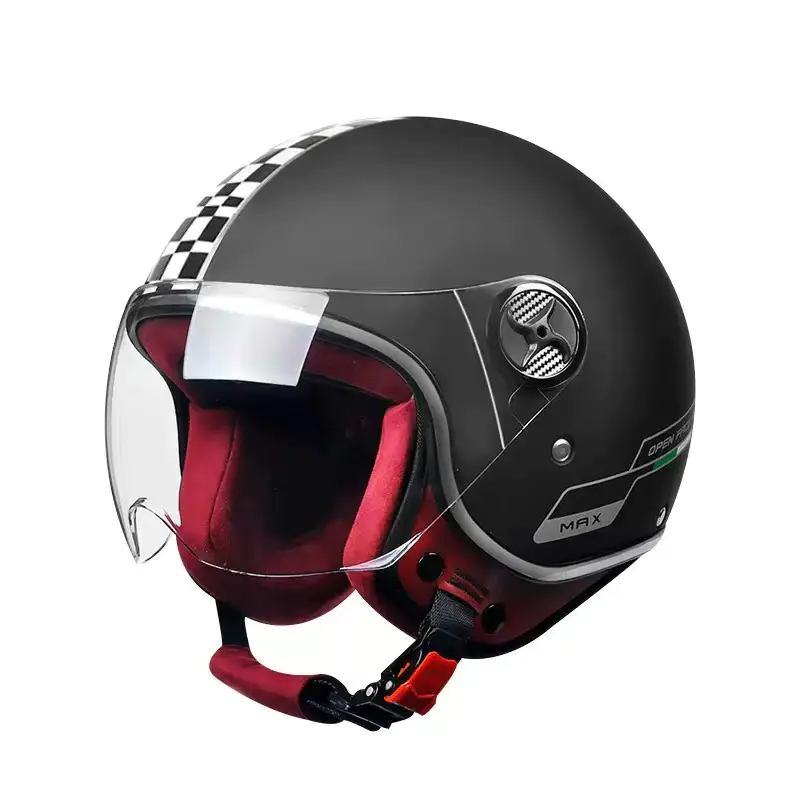 519 Retro Half Face motorsykkelhjelm ABS motocrosshjelm