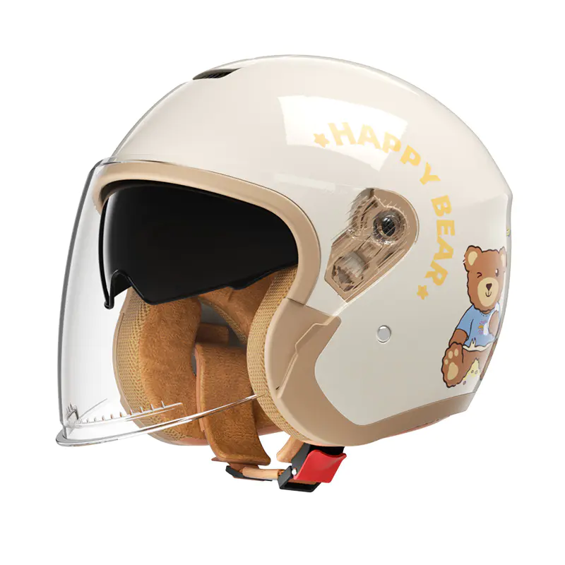 B08 Open Face motorsykkelhjelm doble visirer motocrosshjelm for gatekjøring