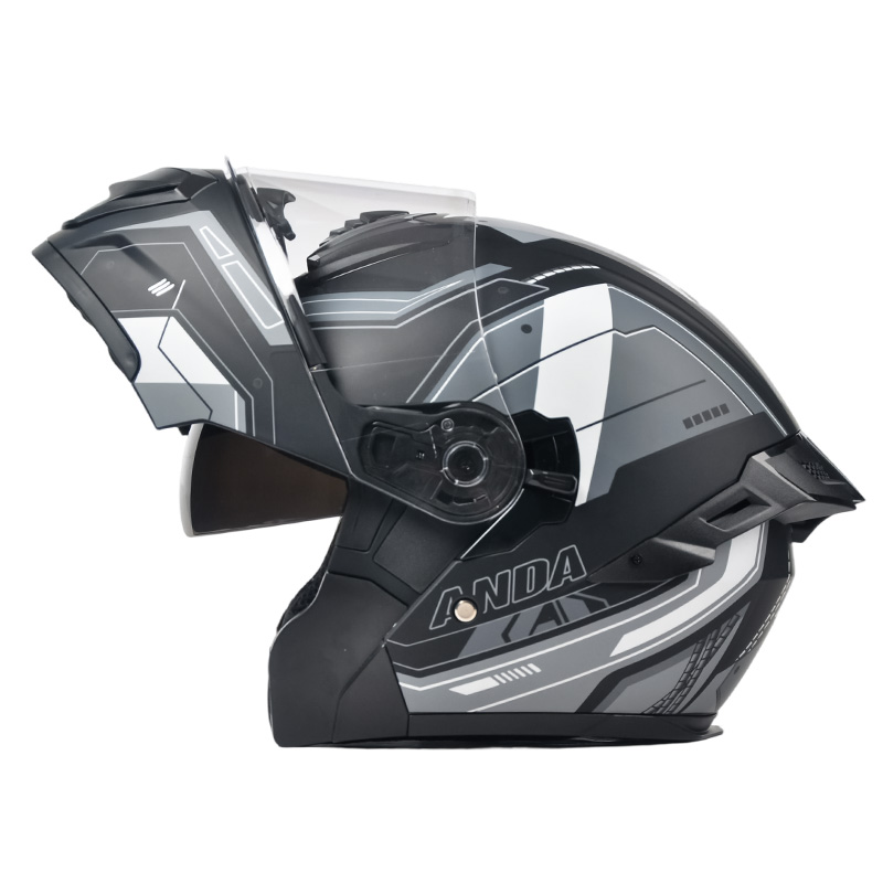 102 Flip Up motorsykkelhjelm doble visirer motocrosshjelm