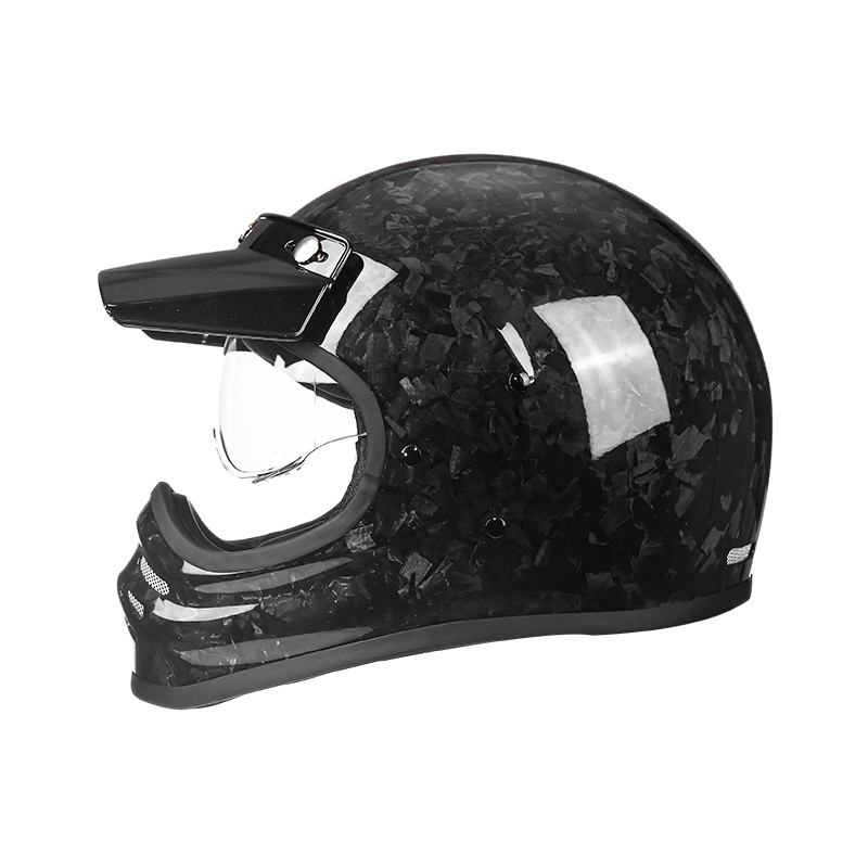 881 lett karbonfiber motorsykkelhjelm motocrosshjelm