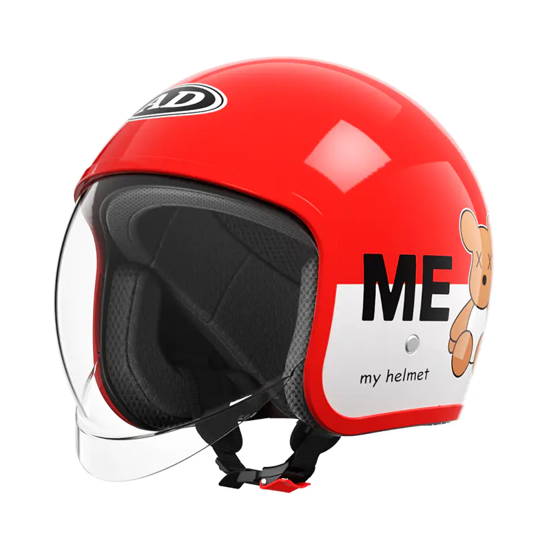 FG06 Kids Retro Open Face motorsykkelhjelm ABS Mountain Off Road hjelm