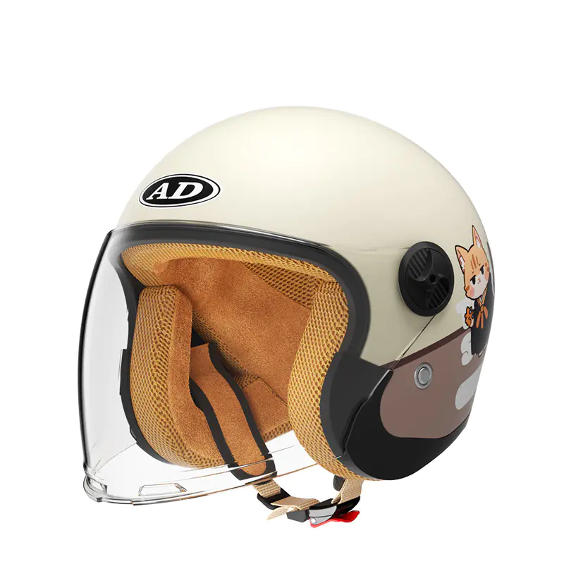 707 Kids Retro Open Face motorsykkelhjelm ABS motocrosshjelm