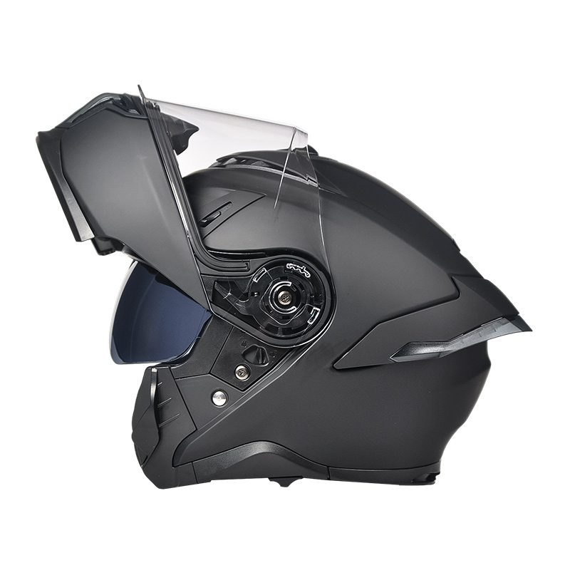 LP001 doble visirer Flip Up Motorsykkelhjelm Motocross modulær hjelm